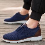 Large Size Comfortable Men'S Shoes Light Fashion Casual Sports Shoes Breathable Flying Mesh Top Loafers