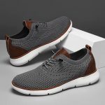 Large Size Comfortable Men'S Shoes Light Fashion Casual Sports Shoes Breathable Flying Mesh Top Loafers