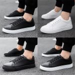 Men'S Business Casual Shoes Soft Moccasin Shoes Comfortable Casual Shoes for Men Solid Black White Men Sneakers 2025 New