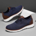 Large Size Comfortable Men'S Shoes Light Fashion Casual Sports Shoes Breathable Flying Mesh Top Loafers