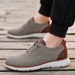 Large Size Comfortable Men'S Shoes Light Fashion Casual Sports Shoes Breathable Flying Mesh Top Loafers