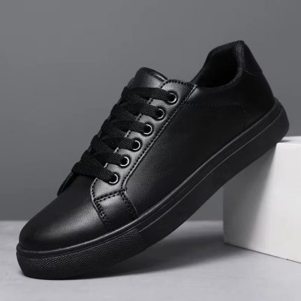 Men'S Business Casual Shoes Soft Moccasin Shoes Comfortable Casual Shoes for Men Solid Black White Men Sneakers 2025 New