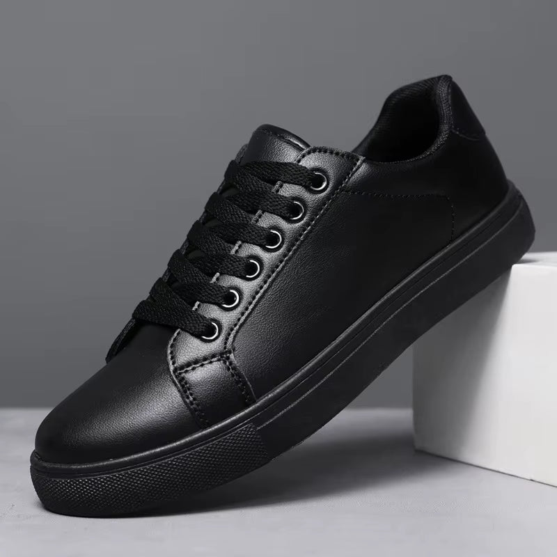 ccf7b84686fc325d01bbd5e39ab65cfc Men'S Business Casual Shoes Soft Moccasin Shoes Comfortable Casual Shoes for Men Solid Black White Men Sneakers 2025 New