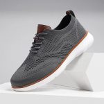 Large Size Comfortable Men'S Shoes Light Fashion Casual Sports Shoes Breathable Flying Mesh Top Loafers