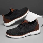 Large Size Comfortable Men'S Shoes Light Fashion Casual Sports Shoes Breathable Flying Mesh Top Loafers